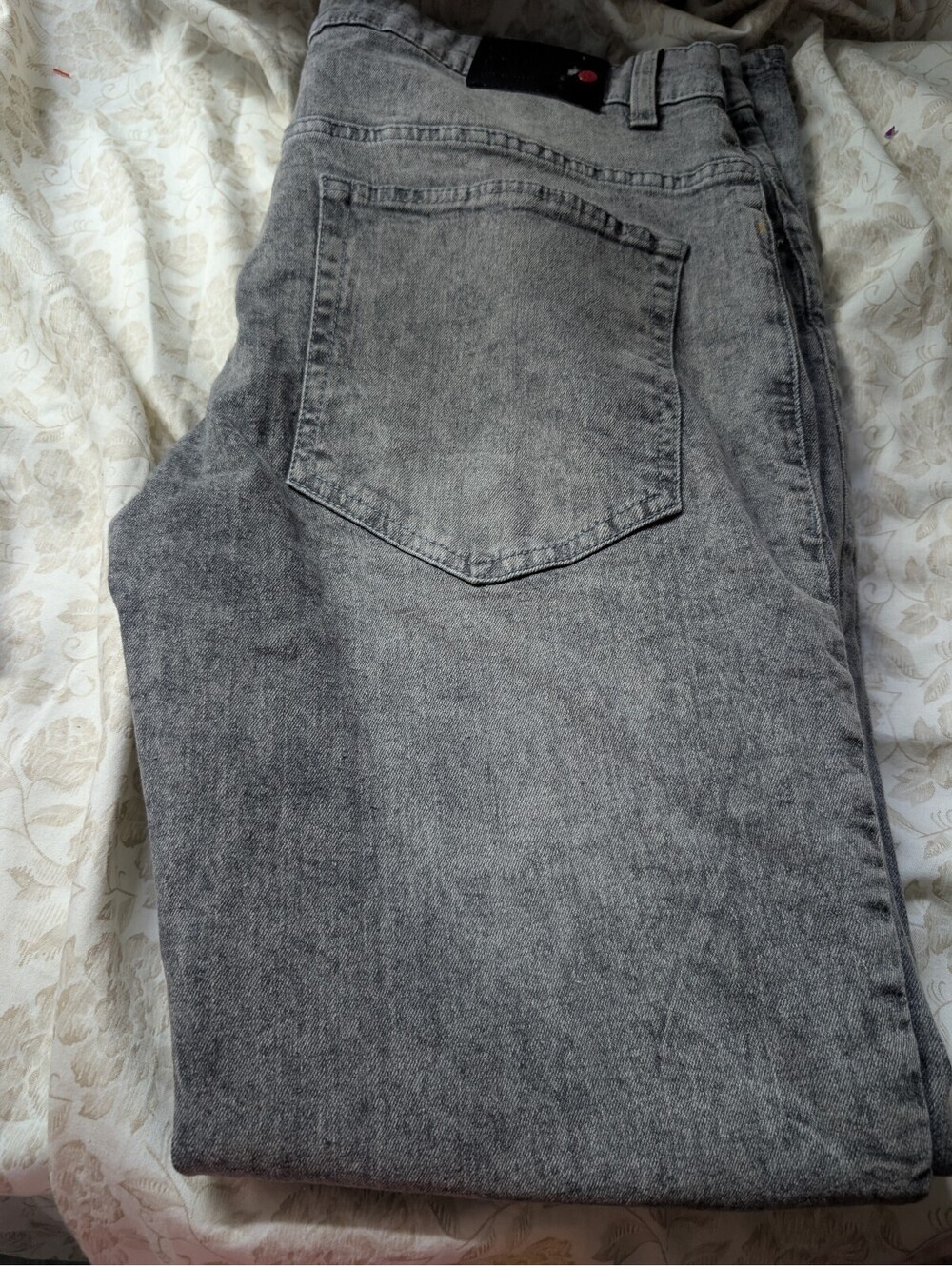 Spark Men's Premium Denim Studio Collection Distressed Gray Jeans W36 L32